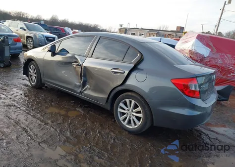 2012 Honda Civic Ex-L z USA, uszkodzony, nr VIN 2HGFB2F9XCH322815